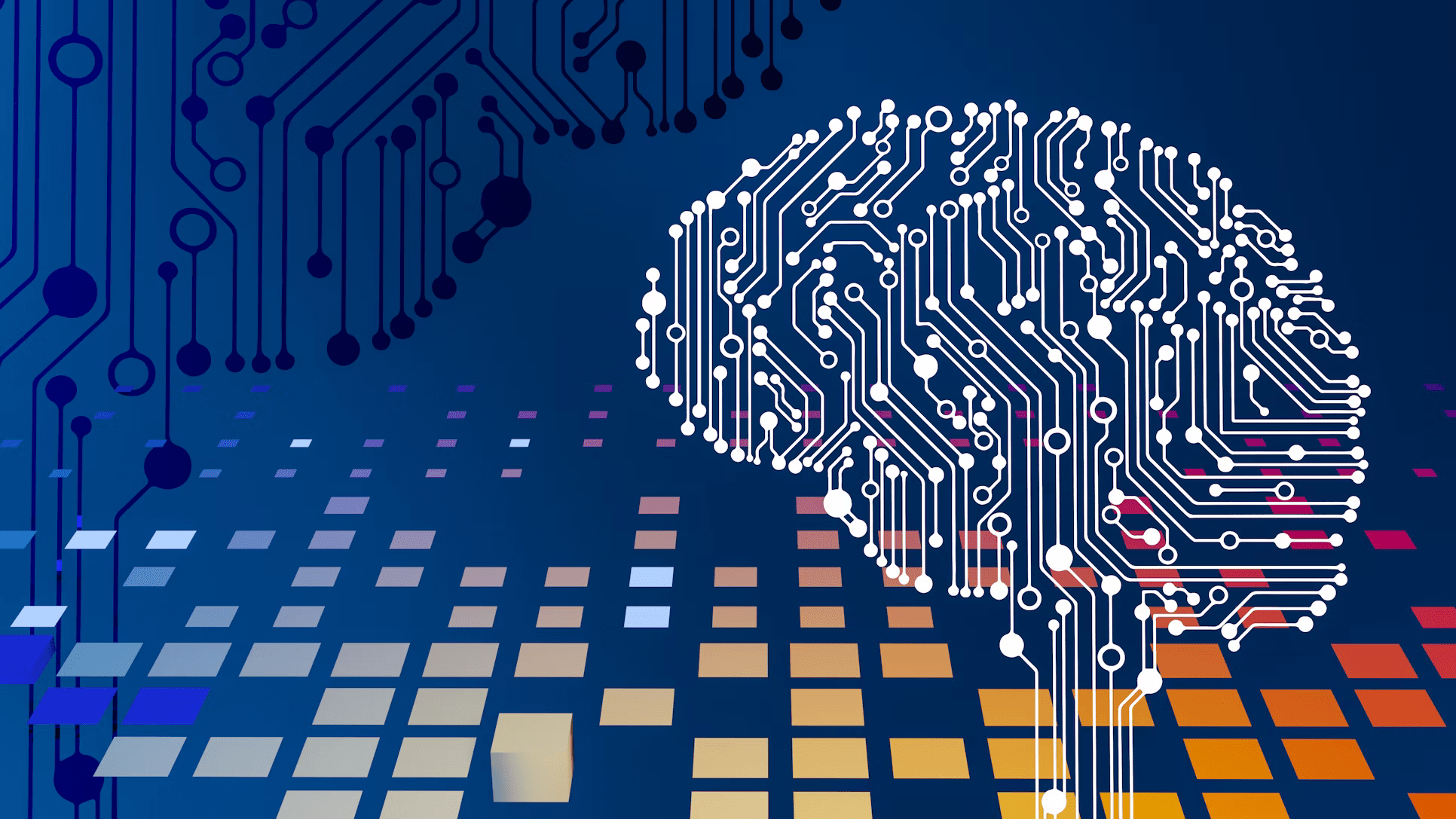 a computer circuit board with a brain on it
by Steve Johnson on Unsplash